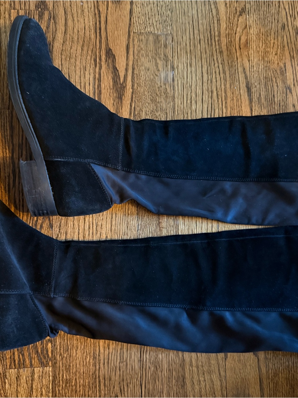 Blondo Black Over-the-Knee Stretch Suede Boots